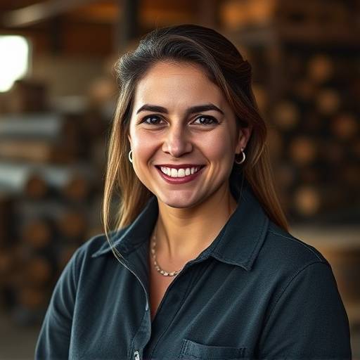 Foto de Isabela Carlos, Diretora de Marketing da Madeireira Estrela Guia.