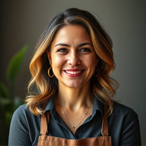 Foto de Maria Helena, co-fundadora da Madeireira Estrela Guia.